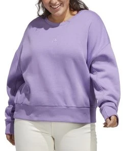 ADIDAS Plus Size All Season Fleece Logo Sweatshirt