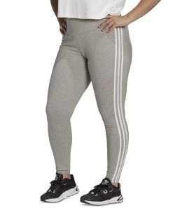 ADIDAS Plus Size 3-Stripes High-Rise Leggings