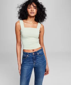 And Now This Women's Square-Neck Double-Layer Tank Top -CeCe cloth-shop 23454453 fpx