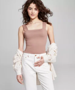 And Now This Women's Square-Neck Double-Layer Tank Top -CeCe cloth-shop 23454455 fpx