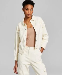 And Now This Women's Drop Shoulder Cargo Jacket