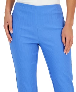 Charter Club Women's Jacquard Pull-On Capris Pants, Created For Macy's 8 Charter Club Women's Jacquard Pull-On Capris Pants, Created For Macy's -CeCe cloth-shop 23481422 fpx