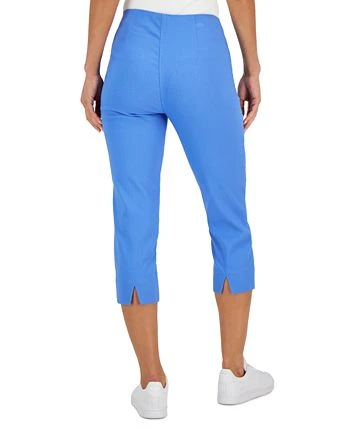 Charter Club Women's Jacquard Pull-On Capris Pants, Created For Macy's 2 Charter Club Women's Jacquard Pull-On Capris Pants, Created For Macy's - Image 2
