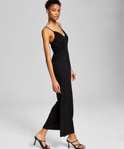 And Now This Women's Sleeveless Pull-On Wide-Leg Jumpsuit 8 And Now This Women's Sleeveless Pull-On Wide-Leg Jumpsuit -CeCe cloth-shop 23519470 fpx