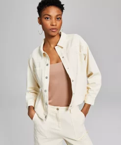 And Now This Women's Drop Shoulder Cargo Jacket -CeCe cloth-shop 23519655 fpx