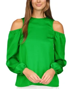 Michael Kors Women's Satin Cold-Shoulder Top