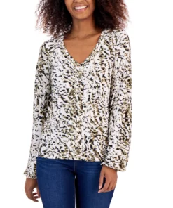 INC International Concepts Women's Studded Top, Created For Macy's -CeCe cloth-shop 23532614 fpx