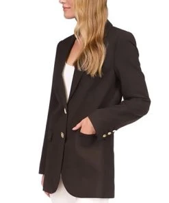 Michael Kors Women's Two-Button Mensy Blazer 8 Michael Kors Women's Two-Button Mensy Blazer -CeCe cloth-shop 23534075 fpx