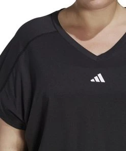 ADIDAS Plus Size Train Essentials V-Neck Short-Sleeve Tee 8 ADIDAS Plus Size Train Essentials V-Neck Short-Sleeve Tee -CeCe cloth-shop 23534776 fpx