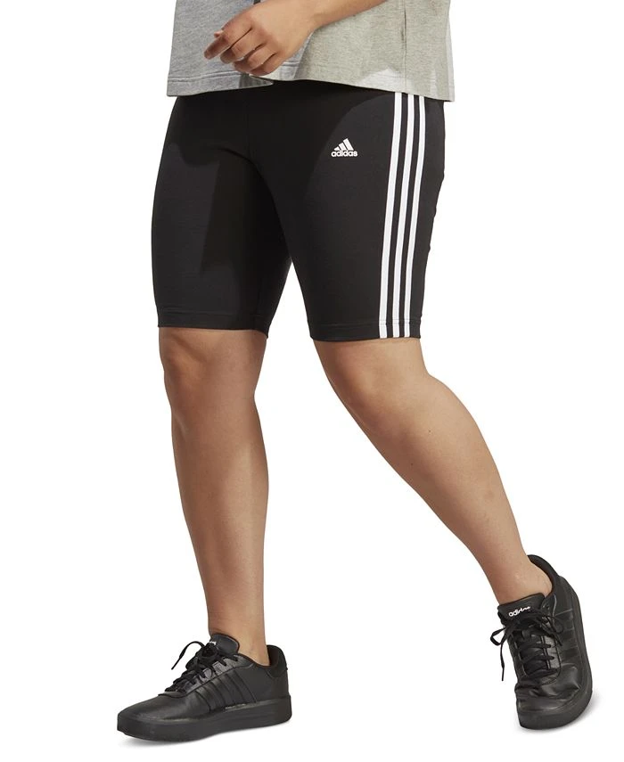 ADIDAS Plus Size Essentials 3-Stripes Bike Shorts 1 ADIDAS Plus Size Essentials 3-Stripes Bike Shorts