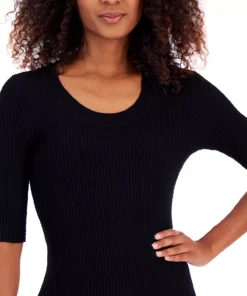 Alfani Women's Ribbed Elbow-Sleeve Sweater, Created For Macy's -CeCe cloth-shop 23542020 fpx