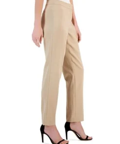 Anne Klein Women's Contour Stretch Tab-Waist Pants -CeCe cloth-shop 23542054 fpx