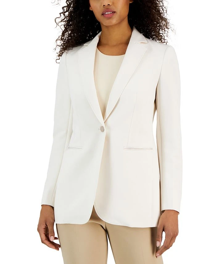 Anne Klein Women's Contour Stretch One-Button Jacket 1 Anne Klein Women's Contour Stretch One-Button Jacket