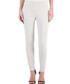 Anne Klein Women's High-Rise Pull-On Slim-Leg Ankle Pants