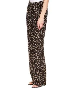 Michael Kors Women's Giraffe Tie Pull-On Pants 7 Michael Kors Women's Giraffe Tie Pull-On Pants -CeCe cloth-shop 23556050 fpx