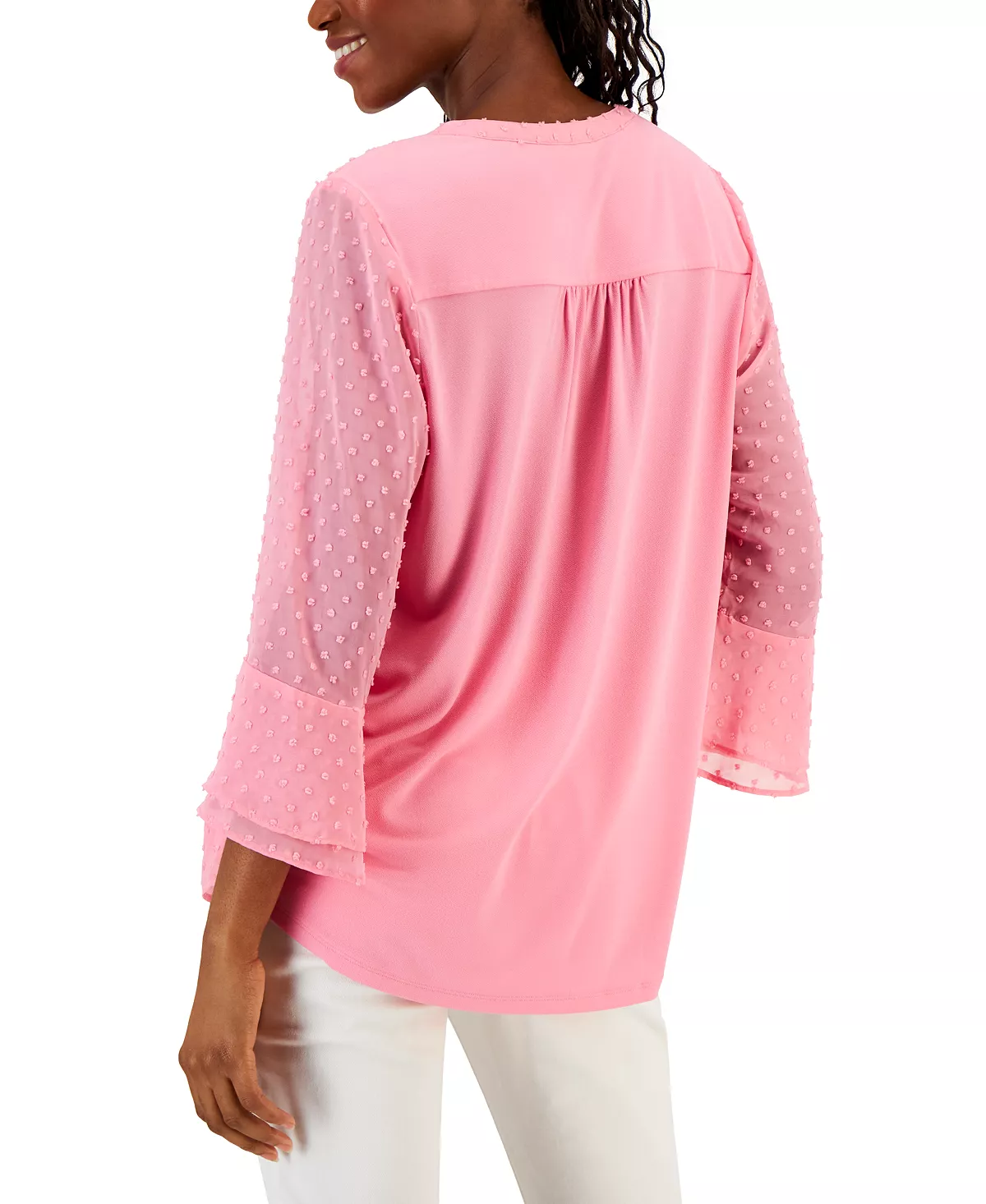 Charter Club Women's Double-Ruffle Textured Pintuck Top, Created For Macy's 7 Charter Club Women's Double-Ruffle Textured Pintuck Top, Created For Macy's - Image 7