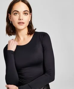 And Now This Women's Double-Layered Crewneck Bodysuit -CeCe cloth-shop 23568441 fpx