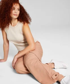 And Now This Women's High-Rise Wide-Leg Cargo Pants -CeCe cloth-shop 23595028 fpx