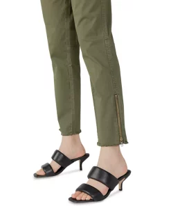Sanctuary Women's Solid Peace Maker Frayed-Cuff Ankle Pants -CeCe cloth-shop 23596264 fpx