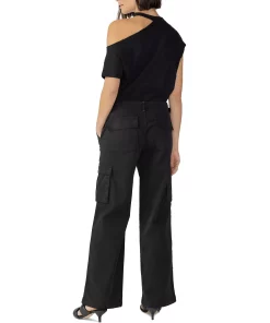 Sanctuary Women's Solid Reissue Straight-Leg Cargo Pants -CeCe cloth-shop 23597448 fpx