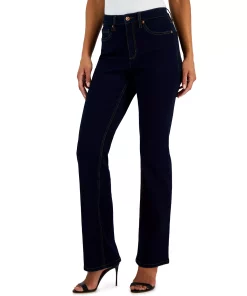 Anne Klein Women's High Rise Front-Fly Bootcut Jeans -CeCe cloth-shop 23600745 fpx