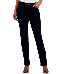 Anne Klein Women's Front-Fly Straight-Leg Jeans -CeCe cloth-shop 23600761 fpx