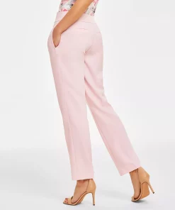 Kasper Women's Slim Straight-Leg Modern Trousers -CeCe cloth-shop 23602087 fpx