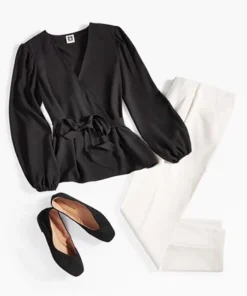 Anne Klein Women's Stretch Slim Hollywood-Waist Ankle Pants -CeCe cloth-shop 23610579 fpx 1