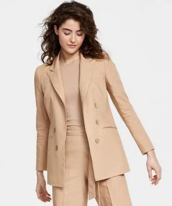 Bar III Women's Faux-Double-Breasted Long-Sleeve Blazer, Created For Macy's