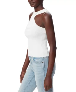 Sam Edelman Women's Cross-Neck Sleeveless Halter Top -CeCe cloth-shop 23622181 fpx