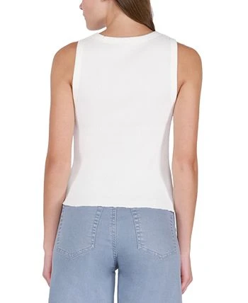 Black Tape Women's Waffle-Knit Sleeveless Tank Top 2 Black Tape Women's Waffle-Knit Sleeveless Tank Top - Image 2