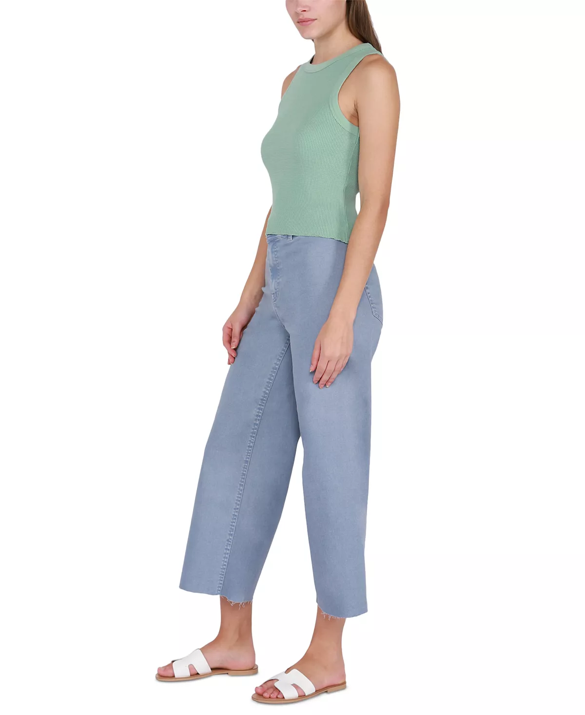 Black Tape Women's Waffle-Knit Sleeveless Tank Top 5 Black Tape Women's Waffle-Knit Sleeveless Tank Top - Image 5