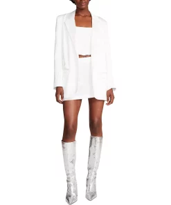 Steve Madden Women's Smooth Talk Satin Boyfriend Blazer 11 Steve Madden Women's Smooth Talk Satin Boyfriend Blazer -CeCe cloth-shop 23642126 fpx