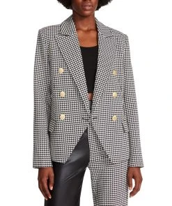 Steve Madden Women's Naomi Double-Breasted Notch-Collar Blazer