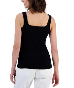 INC International Concepts Women's Square Neck Rib Tank, Created For Macy's 11 INC International Concepts Women's Square Neck Rib Tank, Created For Macy's -CeCe cloth-shop 23644235 fpx