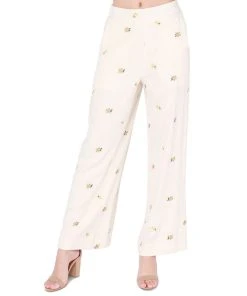 Black Tape Women's Elastic-Waist Wide-Leg Pull-On Pants