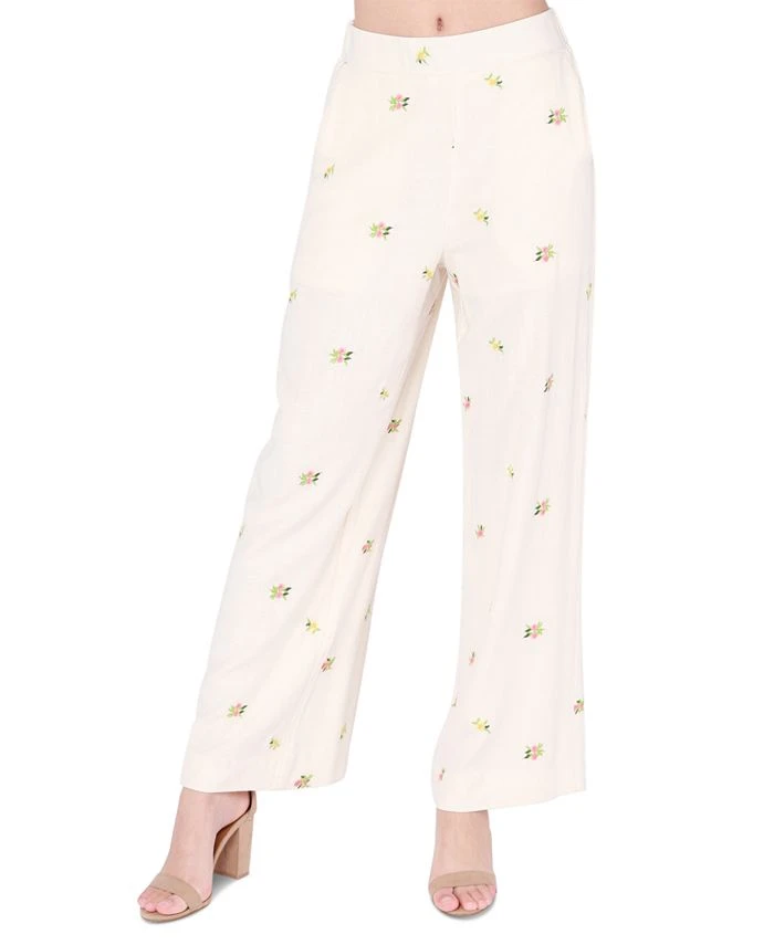 Black Tape Women's Elastic-Waist Wide-Leg Pull-On Pants 1 Black Tape Women's Elastic-Waist Wide-Leg Pull-On Pants