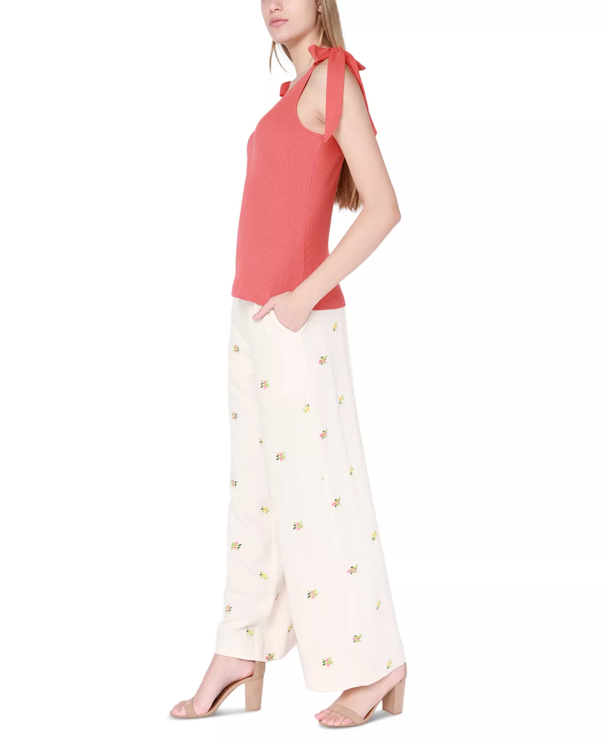 Black Tape Women's Elastic-Waist Wide-Leg Pull-On Pants 4 Black Tape Women's Elastic-Waist Wide-Leg Pull-On Pants - Image 4