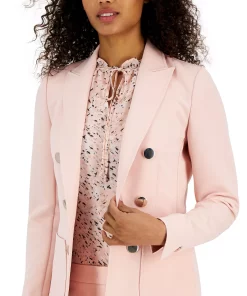 Anne Klein Women's Stretch Faux-Double-Breasted Jacket -CeCe cloth-shop 23676840 fpx