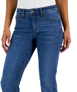 Anne Klein Women's Front-Fly Straight-Leg Jeans -CeCe cloth-shop 23676993 fpx