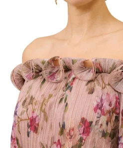 Adrianna Papell Women's Printed Ruffled Off-The-Shoulder Top 9 Adrianna Papell Women's Printed Ruffled Off-The-Shoulder Top -CeCe cloth-shop 23684839 fpx
