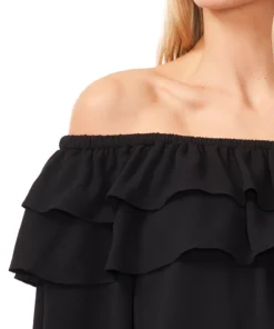 CeCe Women's Double-Ruffled Off-The-Shoulder Blouse -CeCe cloth-shop 23734729 fpx