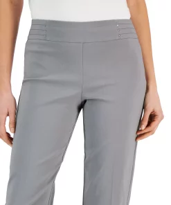 JM Collection Embellished Pull-On Capri Pants, Created For Macy's -CeCe cloth-shop 23757670 fpx