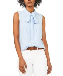 CeCe Women's Sleeveless Button-Front Top