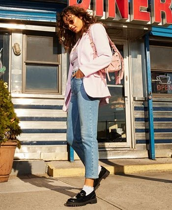 Steve Madden Women's Kaira One-Button Boyfriend Blazer 5 Steve Madden Women's Kaira One-Button Boyfriend Blazer - Image 5