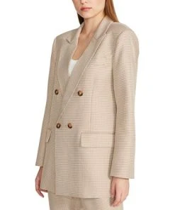 Steve Madden Women's Isabella Oversized Micro-Houndstooth Blazer -CeCe cloth-shop 23775012 fpx