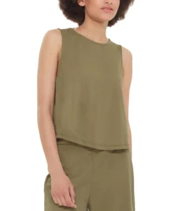 Black Tape Women's Round-Neck Back-Slit Tank Top