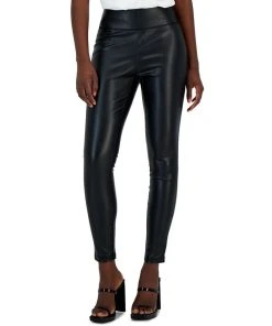 INC International Concepts Women's Faux-Leather Leggings, Created For Macy's