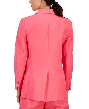 Anne Klein Women's Linen-Blend One-Button Blazer 2 Anne Klein Women's Linen-Blend One-Button Blazer - Image 2