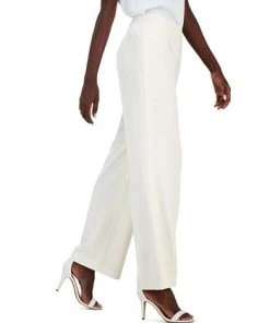 Anne Klein Women's Collection Side-Zip Hollywood Waist Pants -CeCe cloth-shop 23777417 fpx